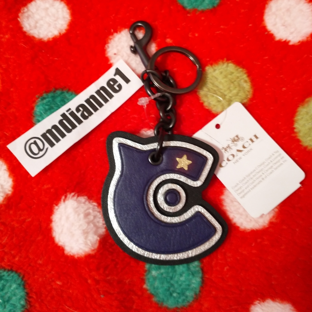 🆕 Coach C Patch Bag Charm/Keychain